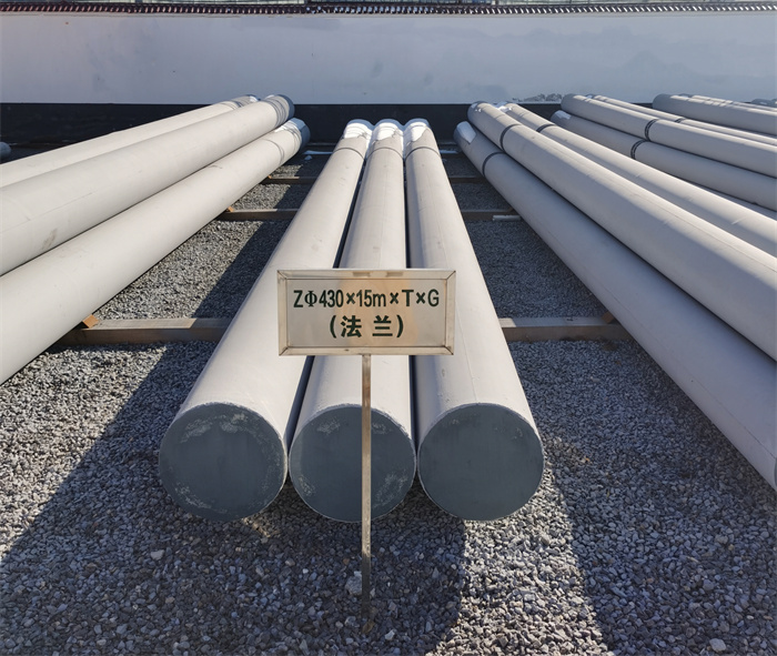 龙江镇430×15米×T×G砼电力电杆